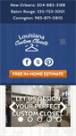 Mobile Screenshot of louisianacustomclosets.com